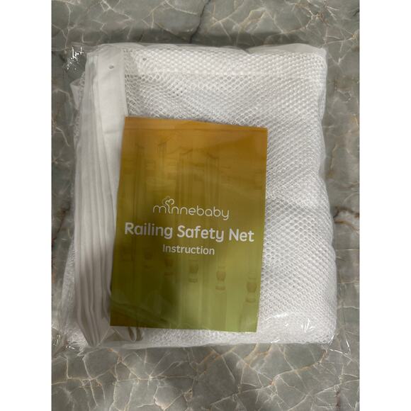 10ft x 3ft White Mesh Banister Guard for Baby Safety - Picture 2 of 4